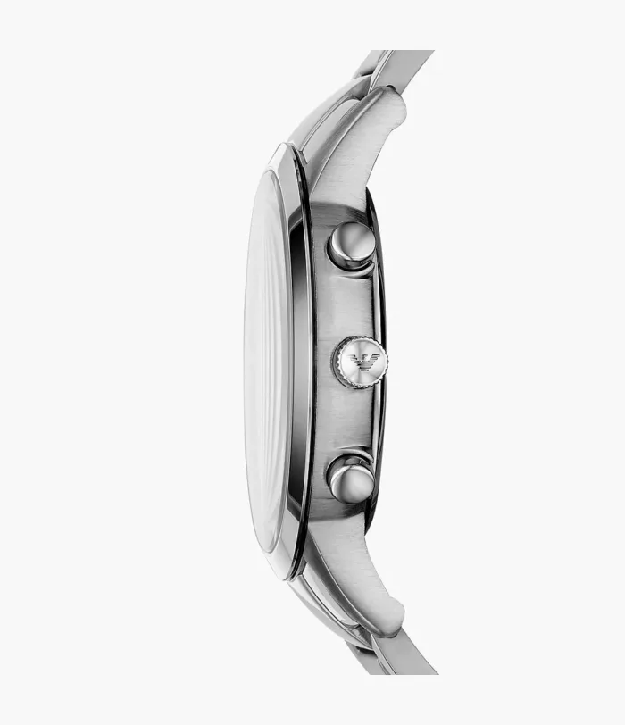 Emporio Armani Men's AR11458 Rose Gold-Tone Stainless Steel and Blue Leather Watch - Image 4
